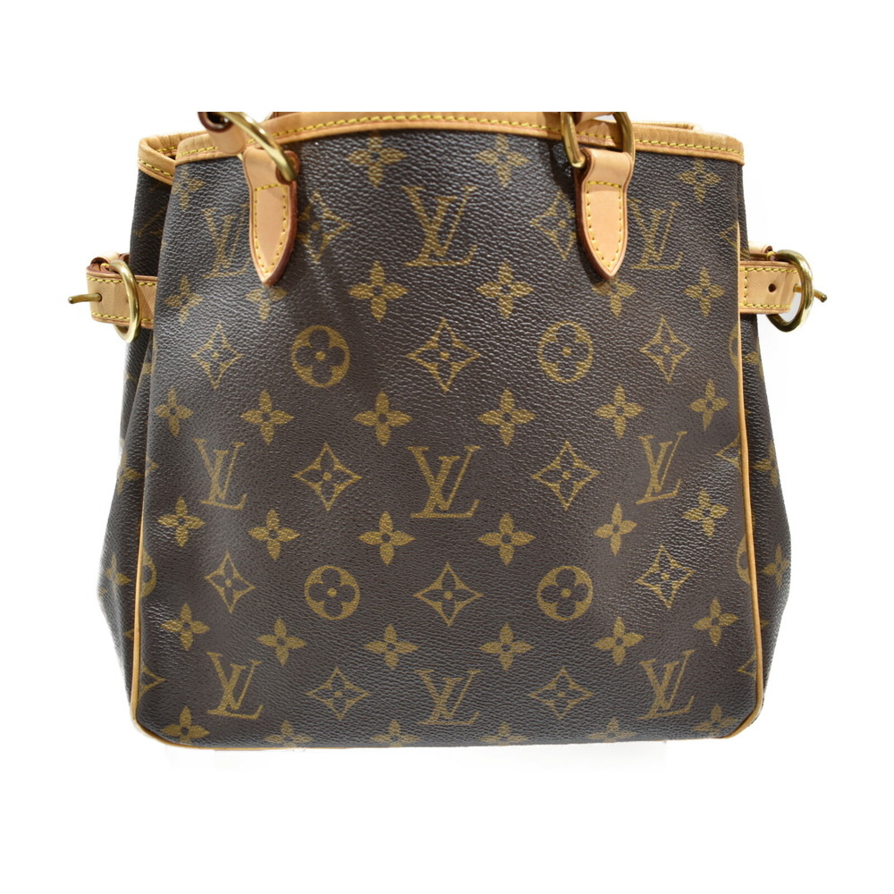 Louis Vuitton Coated Handbag Canvas Brown Batignolle Monogram Bag